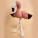 Игрушка Mr.Kranch Фламинго для собак мелких и средних пород с канатом и пищалкой 24х13,5х6см, персиковый