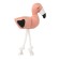 Игрушка Mr.Kranch Фламинго для собак мелких и средних пород с канатом и пищалкой 24х13,5х6см, персиковый