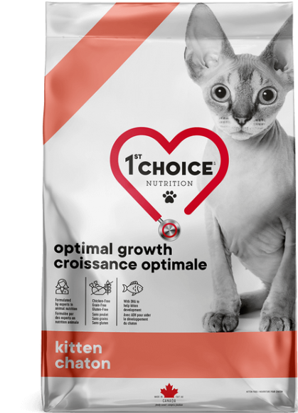 Корм 1st Choice Optimal-Growth оптимальный рост для котят (с треской и лососем)