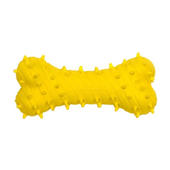 Дентальная жевательная косточка Playology Puppy Teething Bone для щенков с ароматом курицы, желтый