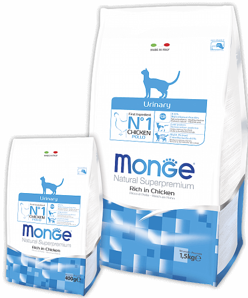 Корм Monge Cat Daily Line Urinary для кошек профилактика МКБ