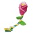 Игрушка Mr.Kranch Роза для собак мелких и средних пород с канатом 29х5х5см, розовая