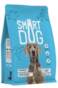 Корм Smart Dog для взрослых собак (с лососем и рисом)