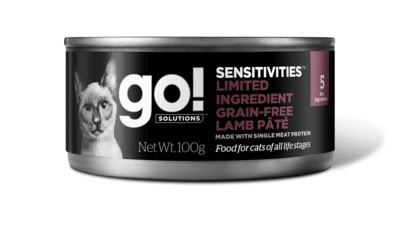Консервы Go! Sensitivities Ltd Ingredient Grain Free Lamb Pate CF беззерновые для кошек с чувствительным пищеварением (паштет с ягненком)