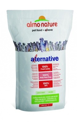 Корм Almo Nature Alternative для собак средних и крупных пород со свежим ягненком и рисом (50% мяса)