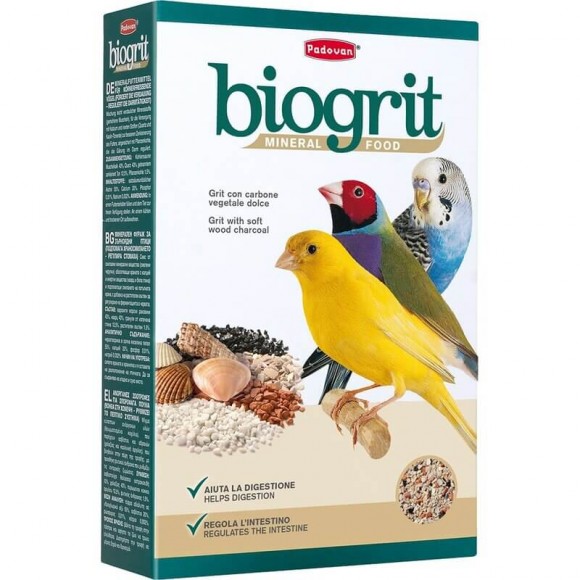 Минеральная добавка Padovan Biogrit био-песок для декоративных птиц (700г) 