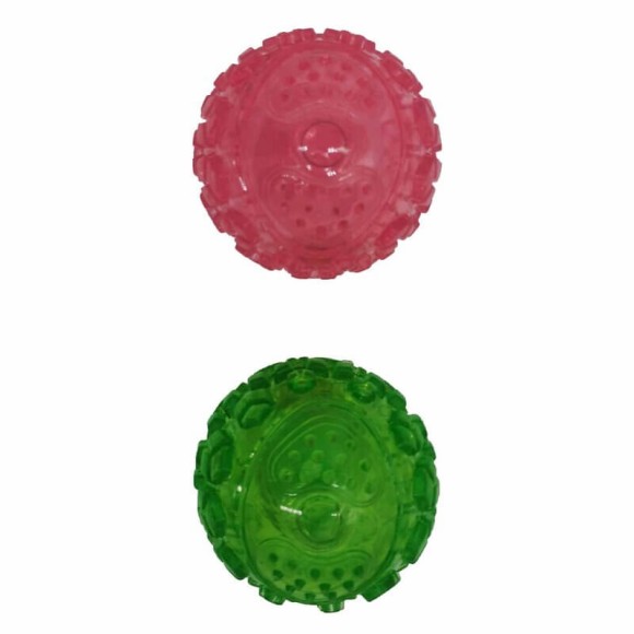 Игрушка Pet Park Мяч для собак дентальный с пищалкой 6 см, цвет в ассортименте