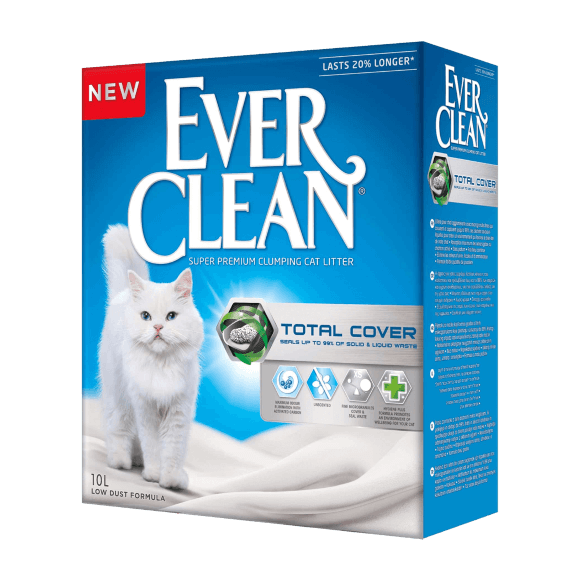 Наполнитель Ever Clean Total Cover для туалета кошек комкующийся