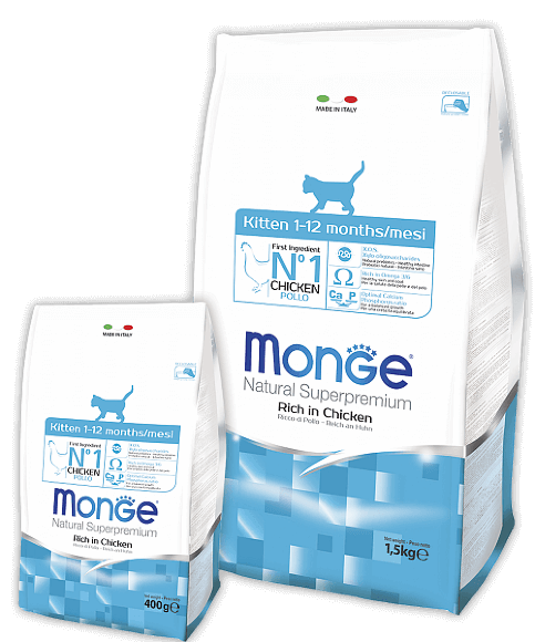 Корм Monge Cat Daily Line для котят рис и курица
