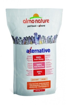 Корм Almo Nature Alternative для собак средних и крупных пород со свежим цыпленком и рисом (50% мяса)