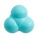 Жевательный тройной мяч Playology Squeaky Bounce Ball для собак средних и крупных пород с пищалкой и с ароматом арахиса, голубой