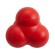 Жевательный тройной мяч Playology Squeaky Bounce Ball для собак средних и крупных пород с пищалкой и с ароматом говядины, красный
