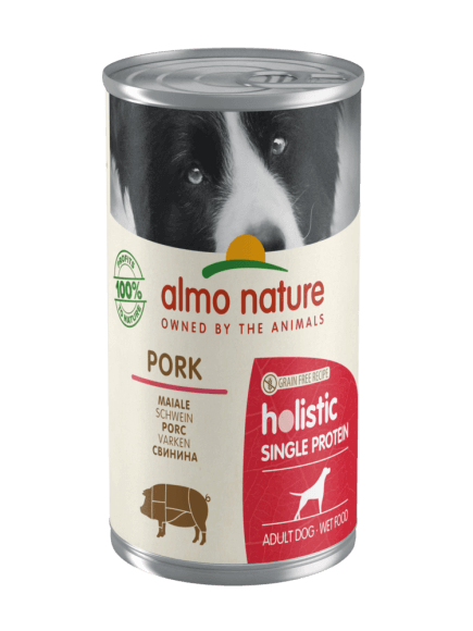 Консервы Almo Nature для собак с чувствительным пищеварением со свининой (монобелковый рацион)