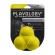 Жевательный тройной мяч Playology Squeaky Bounce Ball для собак средних и крупных пород с пищалкой и с ароматом курицы, желтый