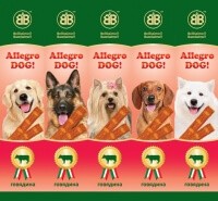 Лакомство для собак B&B Allegro Dog мясные колбаски из говядины