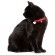 Ошейник Hunter Smart Glossy Dots для кошек красный в горошек