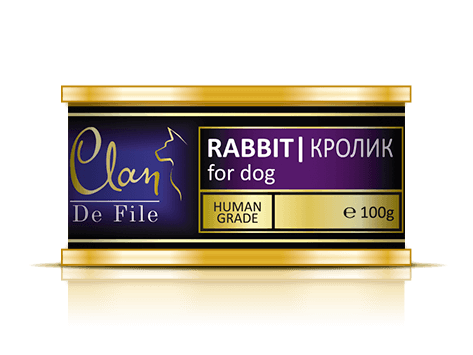 Консервы Clan De File № 54 для взрослых собак (кролик)