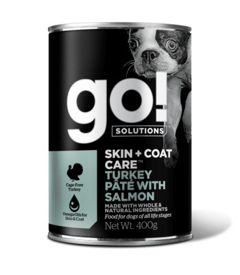 Консервы GO! Skin+Coat Turkey Pate with Salmon DF для собак всех возрастов (с индейкой и лососем)