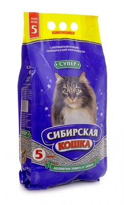 Комкующийся наполнитель Сибирская кошка "Супер"