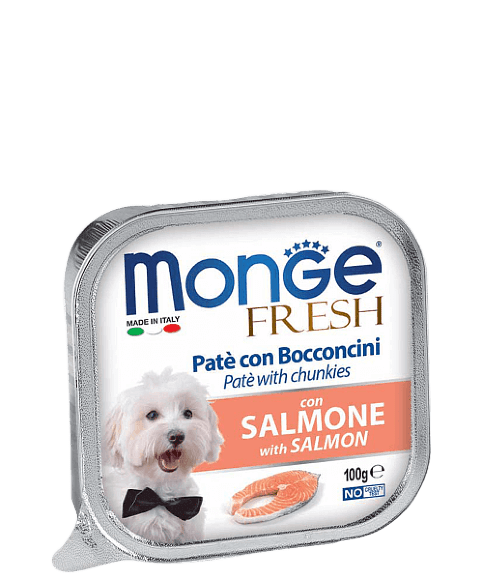 Консервы Monge Dog Fresh для собак паштет с лососем (32 шт)