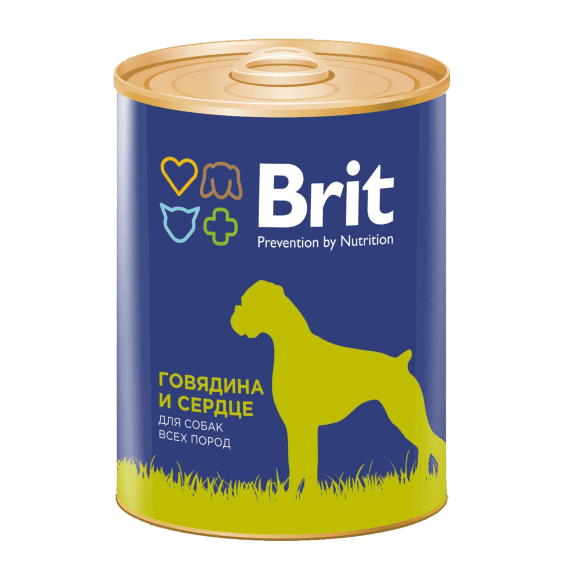 Консервы для собак Brit Premium Beef and Heart (говядина и сердце)