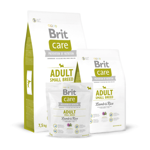 Корм Brit Care Adult Small Breed Lamb & Rice для взрослых собак мелких пород