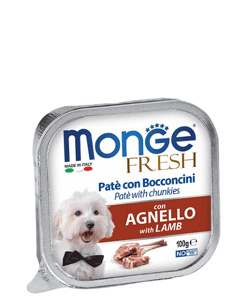 Консервы Monge Dog Fresh для собак паштет из ягненка