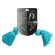 Жевательный канат Playology Dri-Tech Rope для собак средних пород с ароматом арахиса, средний, голубой