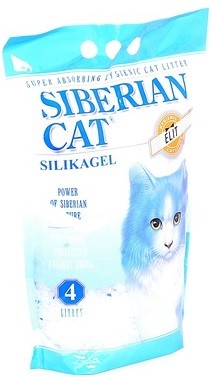 Силикагелевый наполнитель Сибирская кошка "Элитный" синие гранулы