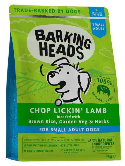 Корм Barking Heads Chop Lickin Lamb для собак малых пород (с ягненком и рисом)