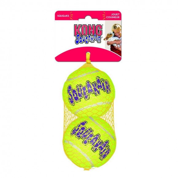 Игрушка для собак Kong Air Теннисный мяч большой (в упаковке 2 шт) 8 см