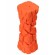 Игрушка Mr.Kranch Палочка для собак с пищалкой оранжевая с ароматом бекона, 16 см