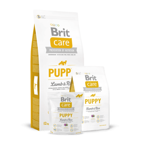 Корм Brit Care Puppy Lamb & Rice для щенков всех пород