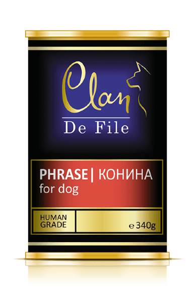 Консервы Clan De File № 65 для собак всех пород (конина)