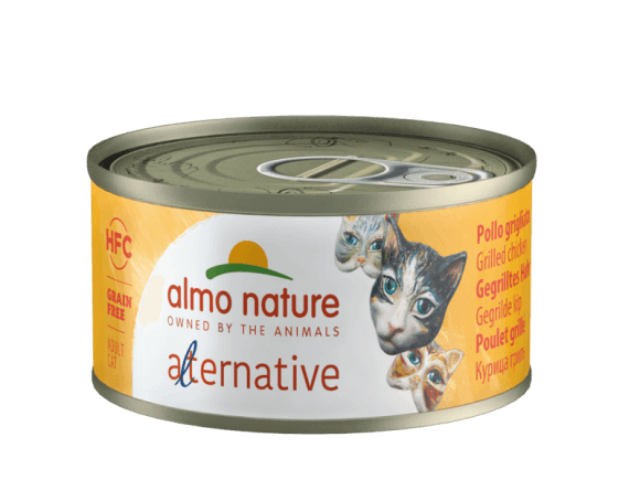 Kонсервы Almo Nature Alternative для кошек (курица гриль) 24 шт
