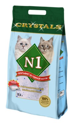 Наполнитель №1 Crystals силикагелевый для туалета кошек