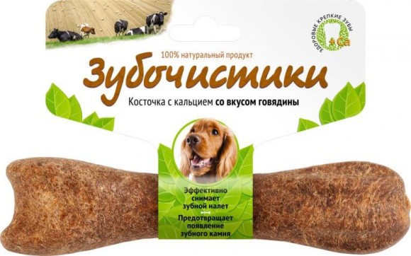 Деревенские лакомства Зубочистики для собак средних пород (со вкусом говядины)