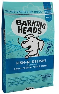 Корм беззерновой Barking Heads Fish N Delish рыбка-вкусняшка для собак (с лососем, форелью и бататом)