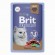 Паучи Brit для взрослых кошек ассорти из птицы в желе 14 шт