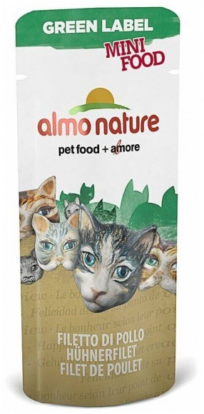 Лакомство для кошек Almo Nature Green Label Mini Food филе куриное