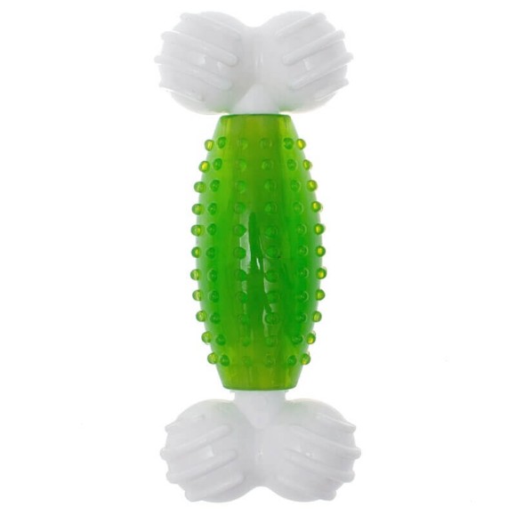 Игрушка для собак Canine Clean Косточка с ароматом мяты нейлон/синтетическая резина 19 см, зеленый