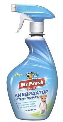 Спрей Mr.Fresh Expert 3 в 1 ликвидатор пятен и запаха для собак (500 мл)