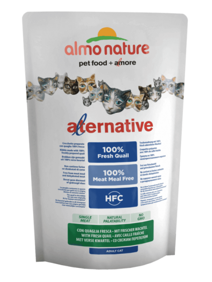 Корм Almo Nature Alternative для кошек (со свежей перепёлкой 50% мяса)