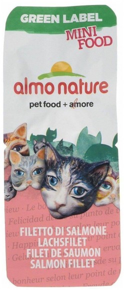 Лакомство для кошек Almo Nature Green Label Mini Food филе лосося