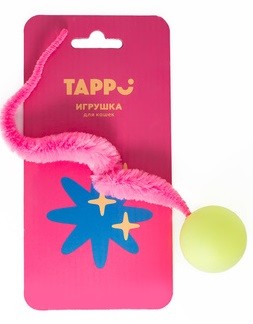 Игрушка для кошек Tappi Нолли мячик с длинным хвостом