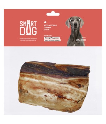 Лакомство для собак Smart Dog говяжья мозговая кость (5-8 см)