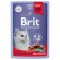 Паучи Brit для взрослых стерилизованных кошек мясное ассорти с потрошками 14 шт