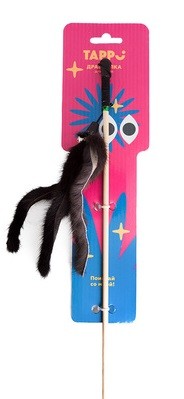 Игрушка-дразнилка для кошек Tappi Роуди пальма из натурального меха норки на веревке