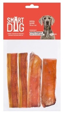 Лакомство для собак Smart Dog корень бычий 10 см (4 шт)