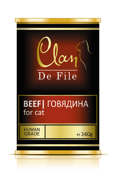 Консервы для кошек Clan De File № 80 (говядина)